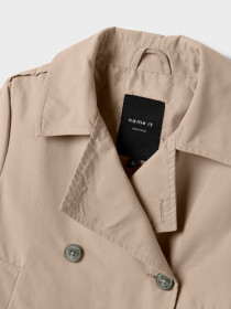 NAME IT Kort Trench Coat Madelin Savannah Tan